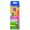 4084900270103 - COULEURS G?ANTES 6 CRAYONS COULEURS FLUOS ASSORTIS