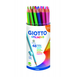 8000825516306 - STILNOVO POT 48 CRAYONS COULEURS ASSORTIS