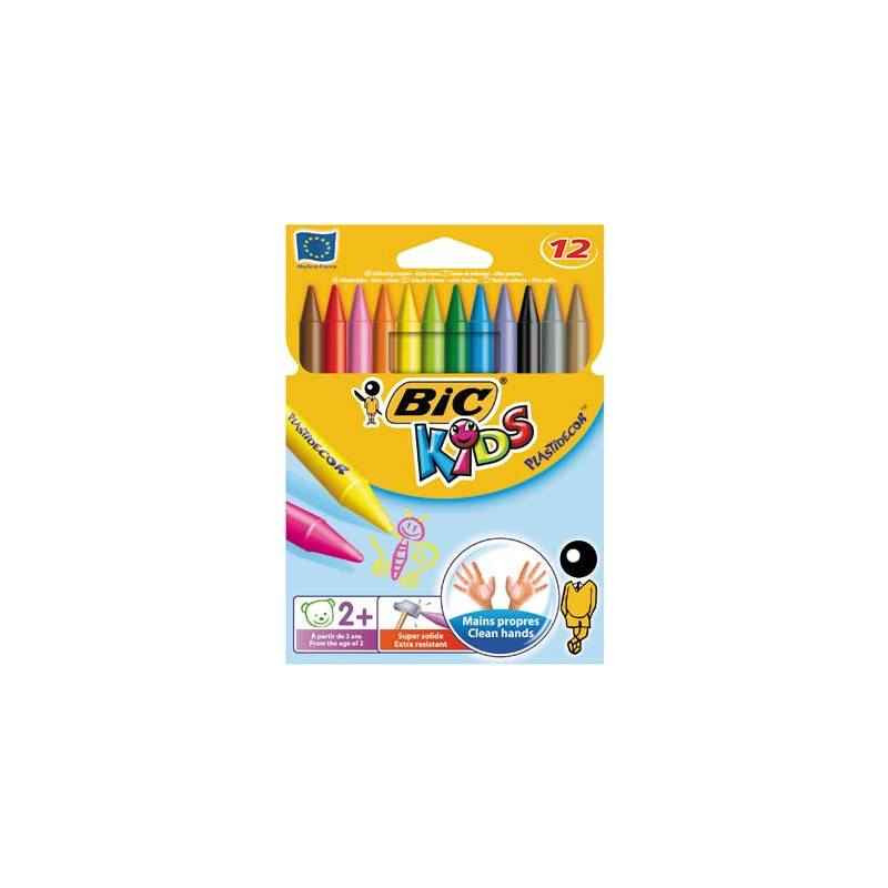 3270220000341 - PLASTIDÉCOR ROND 12 CRAIES COLORIS ASSORTIS