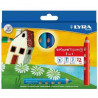 4084900308592 - GROOVE TRIPLE ONE 12 CRAYONS COULEURS ASSORTIS