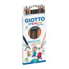 8000825012389 - STILNOVO 12 CRAYONS COULEURS TONS PEAUX ASSORTIS