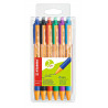 4006381437288 - POINT BALL 6 STYLOS BILLES R?TRACTABLES COLORIS ASSORTIS
