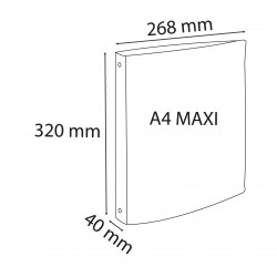3130630517900 - FOREVER CLASSEURS PP TRANSLUCIDE 26,8X32CM D40 COLORIS ASSORTIS
