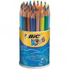 3086124001700 - KIDS ÉVOLUTION TRIANGLE POT 48 CRAYONS COULEURS ASSORTIS