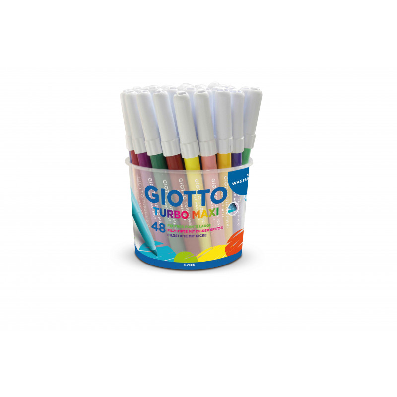 8000825020162 - TURBO MAXI POT 48 FEUTRES COLORIS ASSORTIS