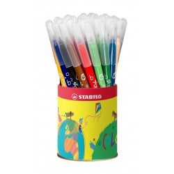 4006381355360 - TRIO A-Z POT 36 FEUTRES COLORIS ASSORTIS