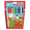 4006381355346 - TRIO A-Z 12 FEUTRES COLORIS ASSORTIS