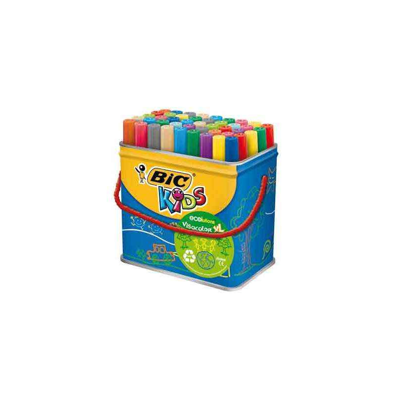 3086123249271 - VISACOLOR XL BARIL 48 FEUTRES COLORIS ASSORTIS