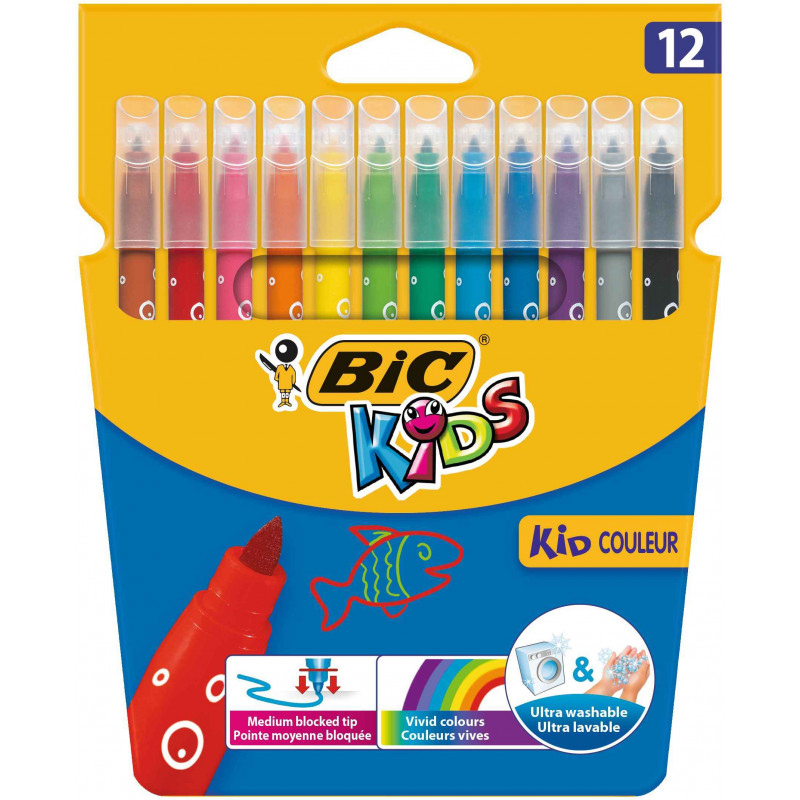 3270220002727 - KIDS COULEUR 12 FEUTRES COLORIS ASSORTIS