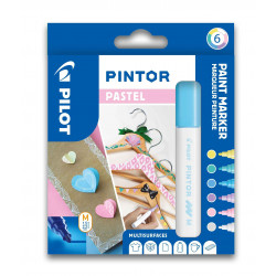 3131910517474 - PINTOR POINTE MOYENNE 6 COLORIS PASTEL ASSORTIS