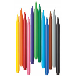 8008621025817 - COLORITO DELTA 3 12 FEUTRES COLORIS ASSORTIS
