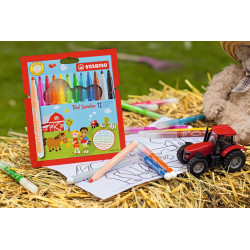 4006381492560 - TRIO JUMBO 12 FEUTRES COLORIS ASSORTIS