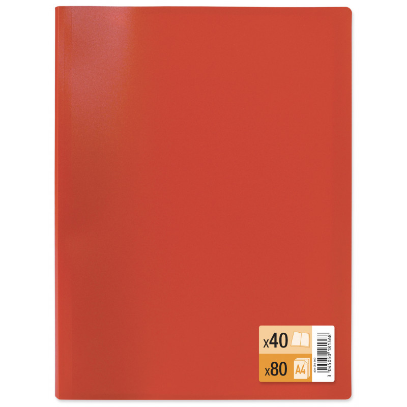 6192103131751 - PROTEGE-DOCUMENTS ROUGE 80 VUES QUALITE BASIQUE