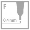 4006381105316 - POINT 88 FEUTRE NOIR