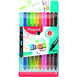 3154147490501 - GRAPH PEP'S ECRITURE FEUTRE FIN ASSORTIS LOT DE 10