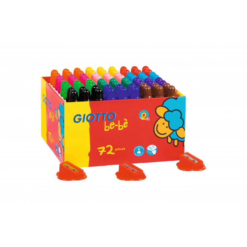 8000825008092 - BE-BÈ MAXI CLASSPACK 72 CRAYONS COULEURS ASSORTIS