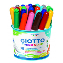 8000825424908 - TURBO GIANT POT 36 FEUTRES COLORIS ASSORTIS
