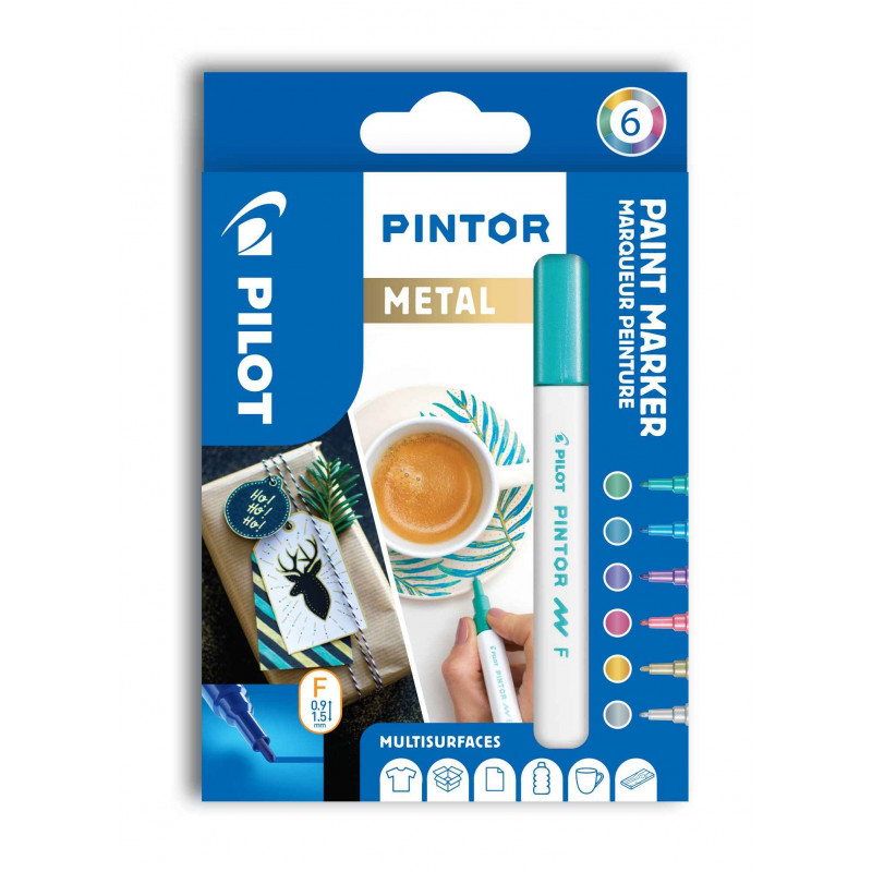 3131910517443 - PINTOR POINTE FINE 6 COLORIS M?TAL ASSORTIS