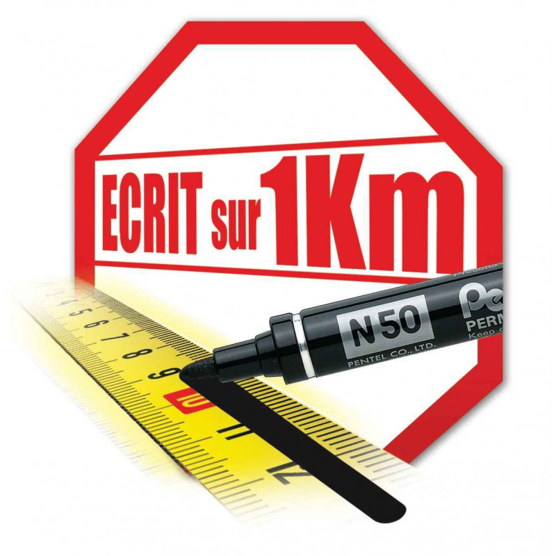 884851030016 - N50 MARQUEUR POINTE CONIQUE BLEU