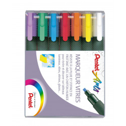 3474377260010 - WET ERASE 7 MARQUEURS VITRES COLORIS ASSORTIS