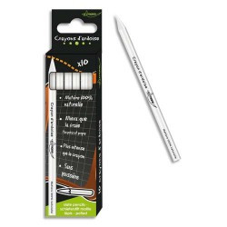3035262503713 - 12 CRAYONS ARDOISES BLANCS