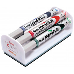 3474377910410 - MAXIFLO OGIVE MOYEN BROSSE MAGNÉTIQUE + 4 MARQUEURS ASSORTIS