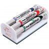 3474377910410 - MAXIFLO OGIVE MOYEN BROSSE MAGNÉTIQUE + 4 MARQUEURS ASSORTIS