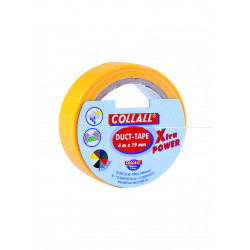 8711557057844 - ADHÉSIF TOILÉ 19MMX4M JAUNE
