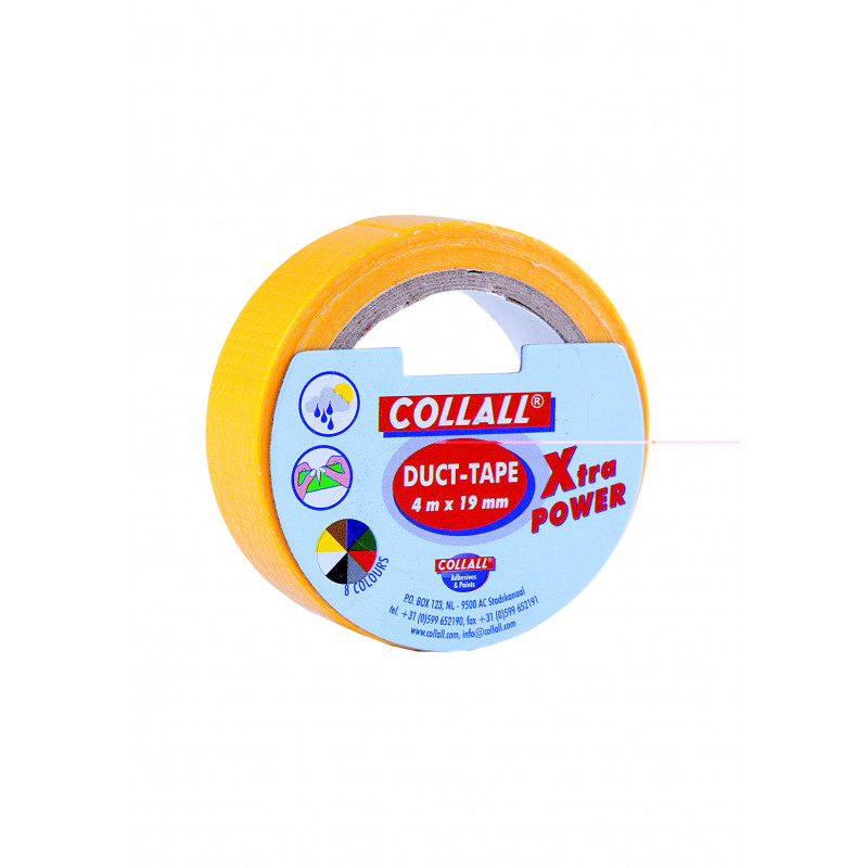 8711557057844 - ADHÉSIF TOILÉ 19MMX4M JAUNE