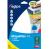 3270241140859 - 400 ÉTIQUETTES BLANCHES 26,5x38,5MM PLANCHES A5