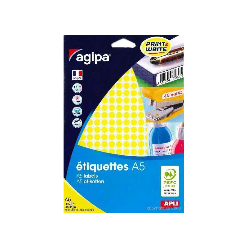3270241143041 - 2940 PASTILLES Ø8MM JAUNE