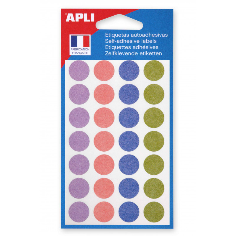 3270241021493 - 140 PASTILLES Ø15MM COLORIS PASTELS ASSORTIS