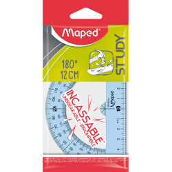 - STUDY SHOCK RAPPORTEUR INCASSABLE 12CM 180°