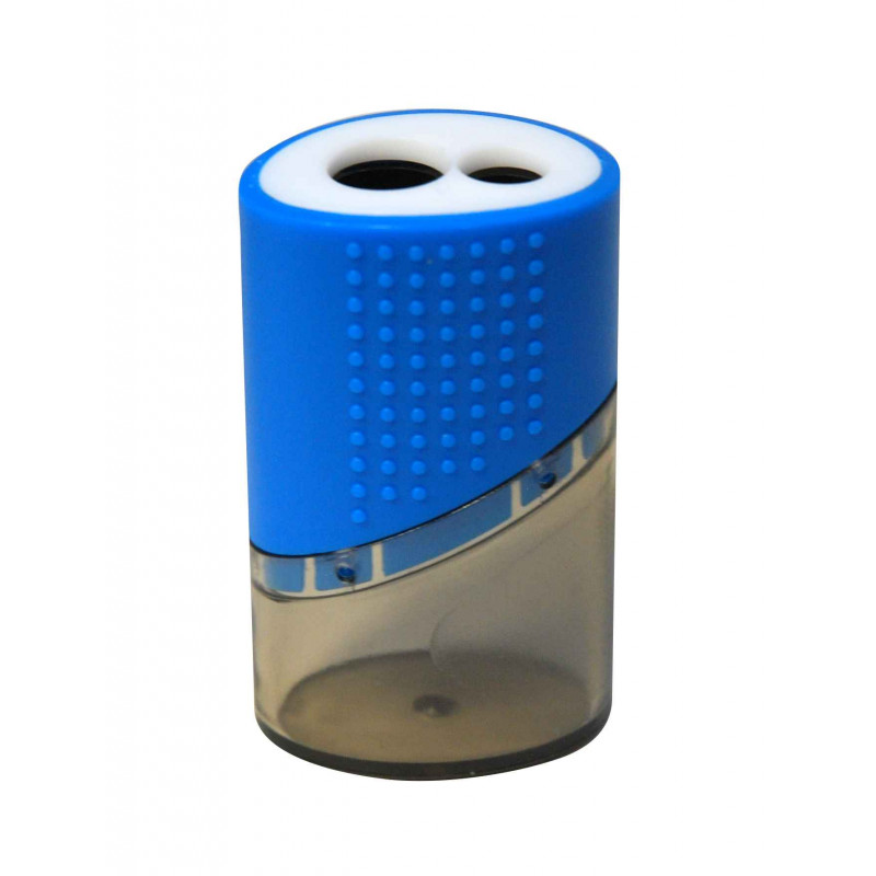 3701254712554 - TAILLE-CRAYON 2 USAGES PLASTIQUE AVEC RÉSERVOIR