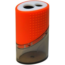 3701254712554 - TAILLE-CRAYON 2 USAGES PLASTIQUE AVEC RÉSERVOIR