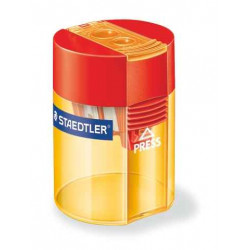 4007817512067 - TAILLE-CRAYON MÉTAL 2 TROUS AVEC RÉSERVOIR QUALITÉ SUPÉRIEURE