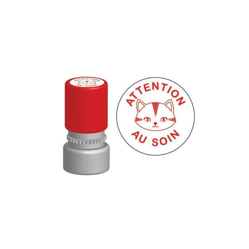 3760119713396 - TAMPON DE NOTATION ATTENTION AU SOIN CHAT