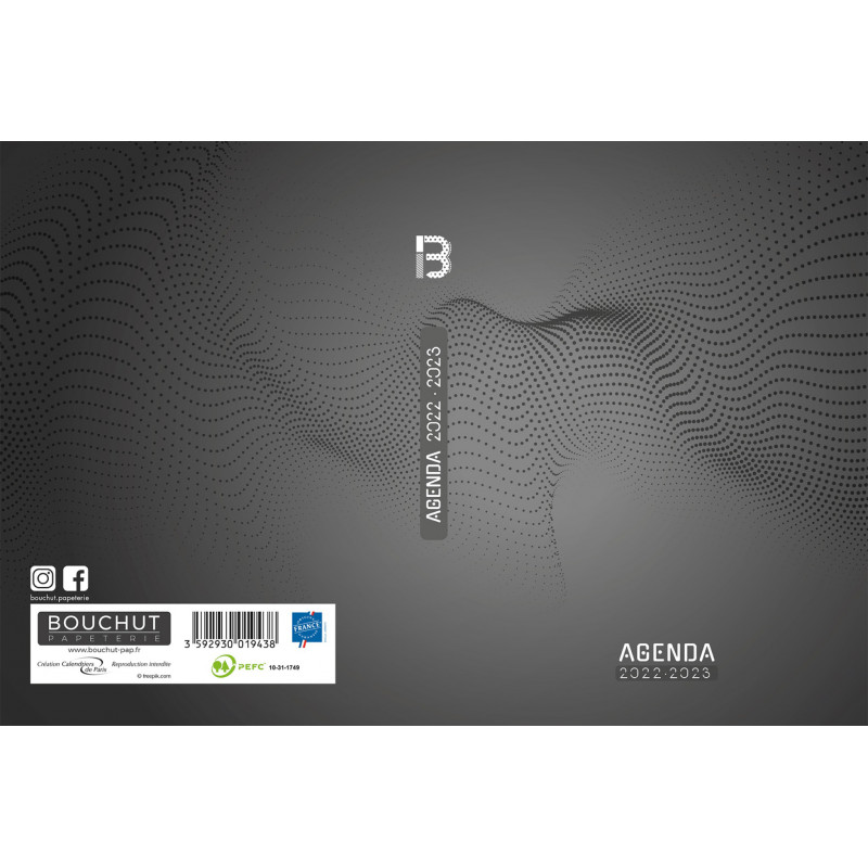 3592930010206 - AGENDA 12X17CM CARTE AO?T/JUILLET