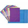 3297459128998 - 10 CHEMISES ÉLASTIQUE 3 RABATS CARTE COLORIS PASTELS