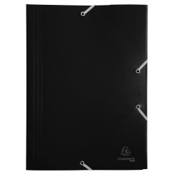 3130630559016 - CHEMISE 3 RABATS POLYPRO OPAQUE NOIR