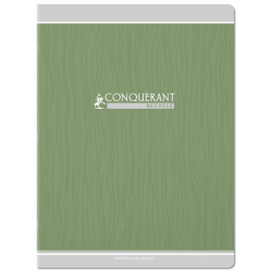 3020120186351 - CAHIER CONQUERANT CLASSIQUE AGRAFE 240X320 48P 90G SEYES RECYCLÉ