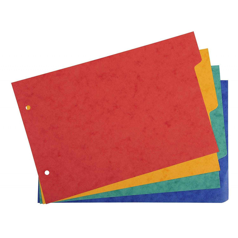 3130631008049 - INTERCALAIRES CARTE LUSTRÉE POUR FICHES BRISTOL 14,8X21