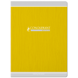 3020120186351 - CAHIER CONQUERANT CLASSIQUE AGRAFE 240X320 48P 90G SEYES RECYCLÉ