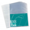 5908276601004 - 100 POCHETTES PERFORÉES A4 QUALITE STANDARD GRAINÉE