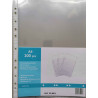 5908276622528 - 100 POCHETTES PERFORÉES A4 QUALITE SUPÉRIEURE LISSE