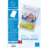 3130630053101 - 10 POCHETTES PERFORÉES DOUBLE OUVERTURE QUALITÉ SUPÉRIEURE LISSE