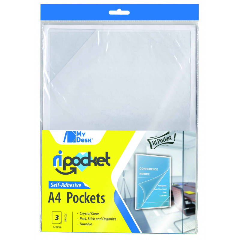 8004428009272 - 3 POCHETTES ADH?SIVES A4