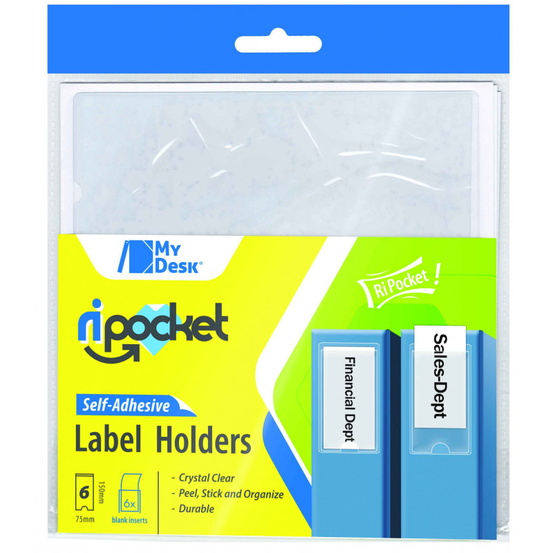 8004428009333 - 6 PORTE-?TIQUETTES ADH?SIFS 7,5X15CM