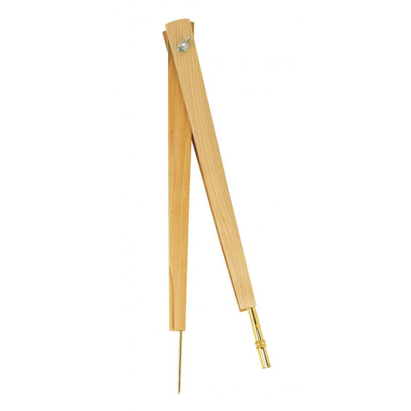 3701254703491 - COMPAS TABLEAU BOIS À POINTE SÈCHE
