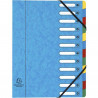 3130630053125 - EXACOMPTA TRIEUR À FENÊTRES CARTE LUSTRÉE 12 POSITIONS